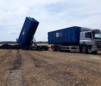 VGR containerwagen voor het afvoeren van uw groenafval of het bezorgen van VGR compost